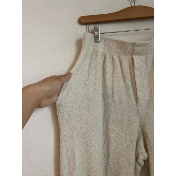 Sundry beige tan fleece cozy‎ fleece lounge set size L - Picture 7 of 9